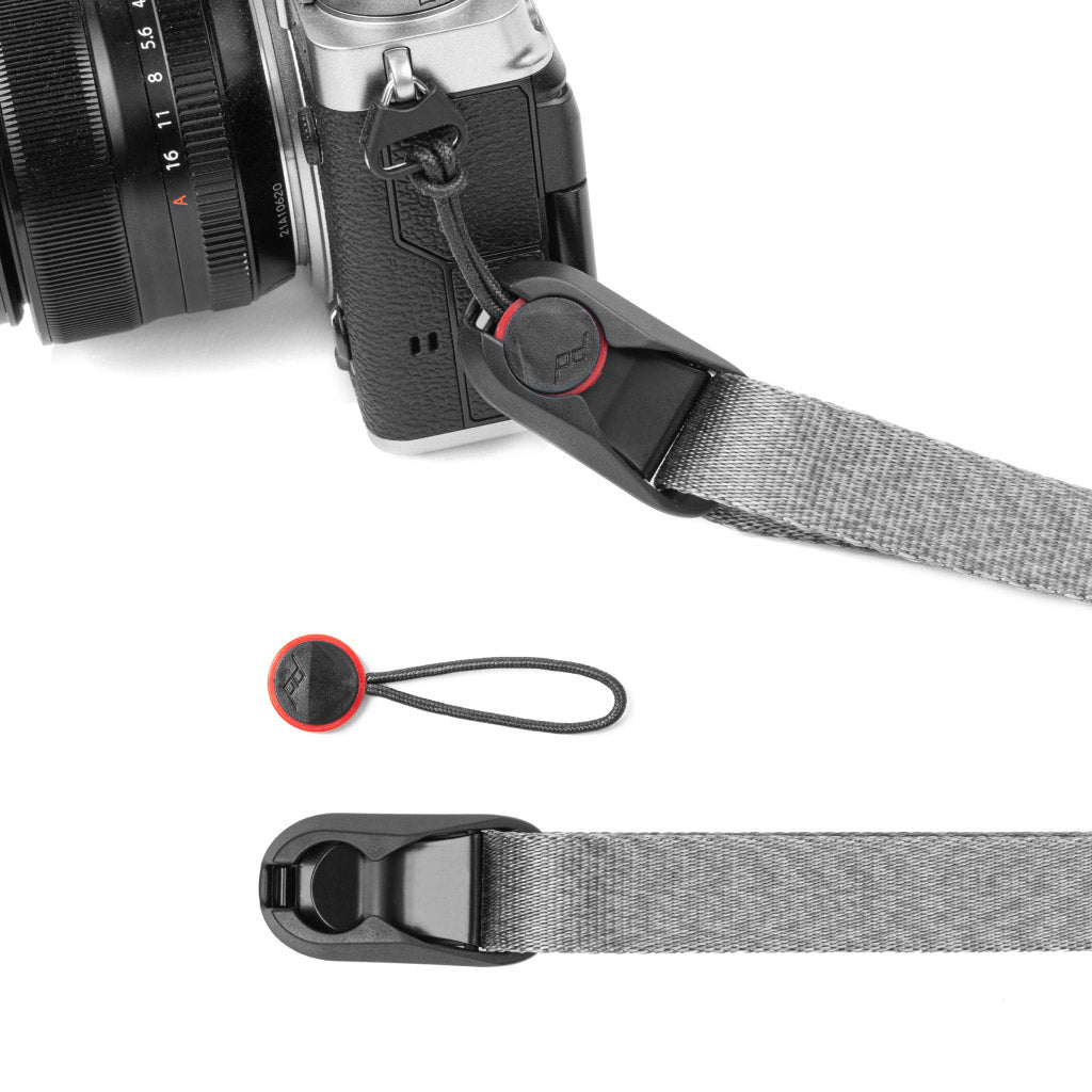 (image), Ash Leash connected to the camera with anchor links, L-AS-3, ash