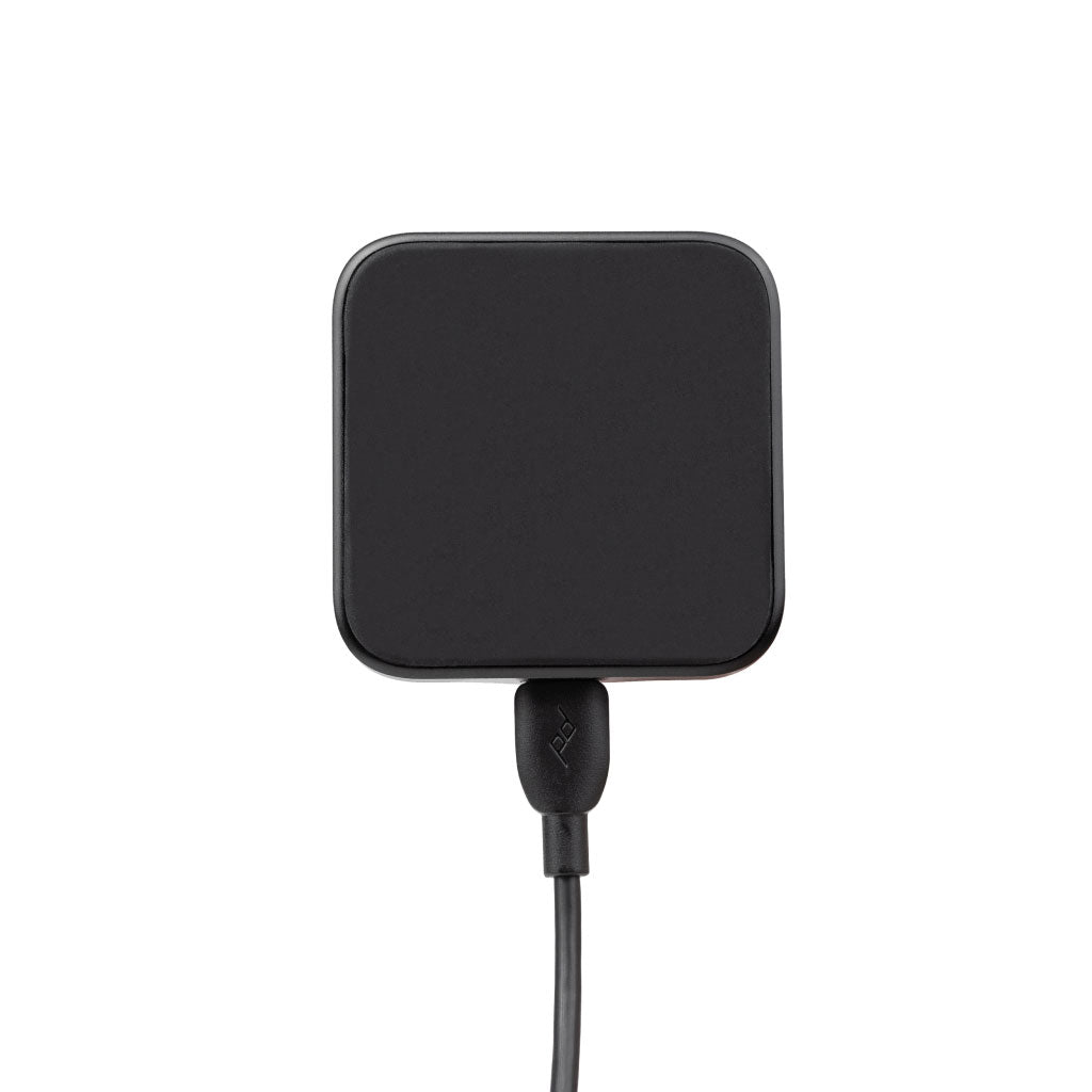 (image), Front view of a black charging car mount connected to its charging cable,  M-CM-AA-BK-1, M-CM-AA-BK-2, black