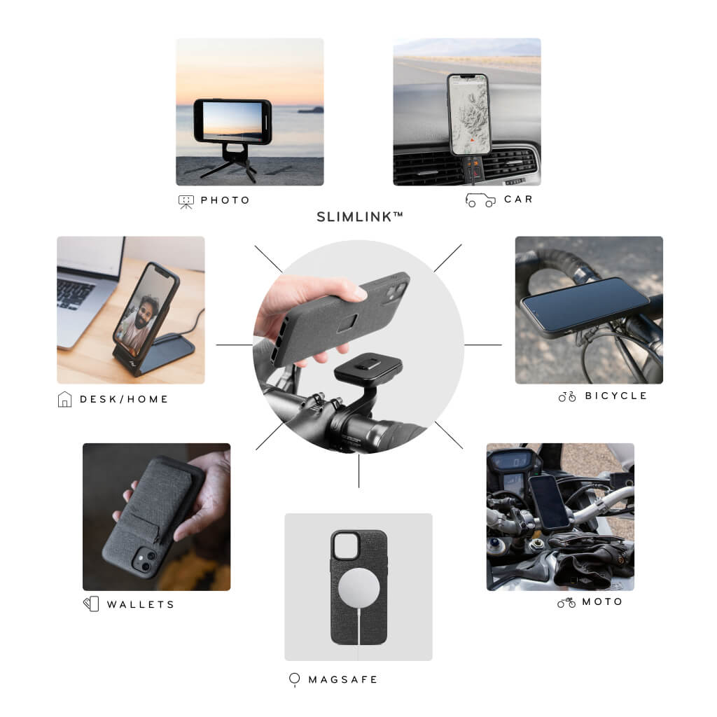 (image), iPhone with everyday case that connects to all Peak Design Mobile mounts & accessories, M-CK-AA-BK-1