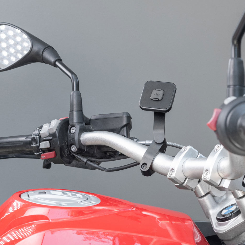 (image), Motorcycle mount installed on the motorcycle, M-MM-AB-BK-1