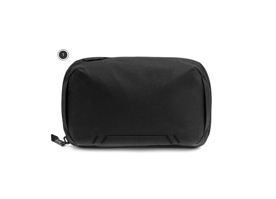 no-show, Black tech pouch version 2