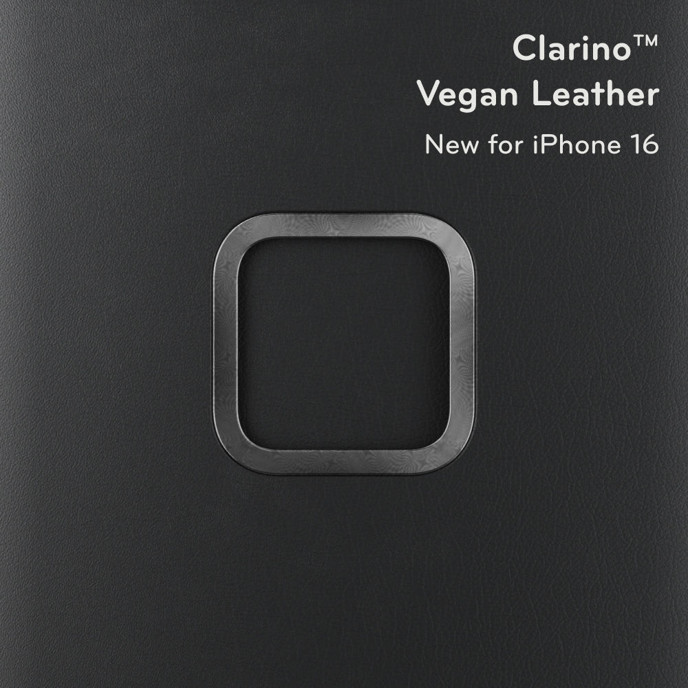 (image), Clarino Vegan leather material in color Black, M-MC-BU-BK-1