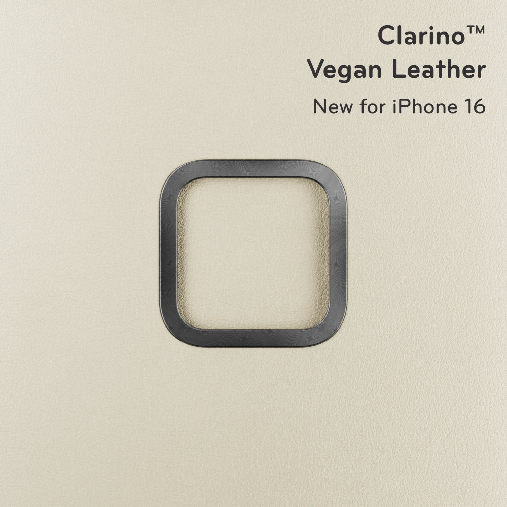 (image), Clarino Vegan leather material in color Bone, M-MC-BU-BO-1