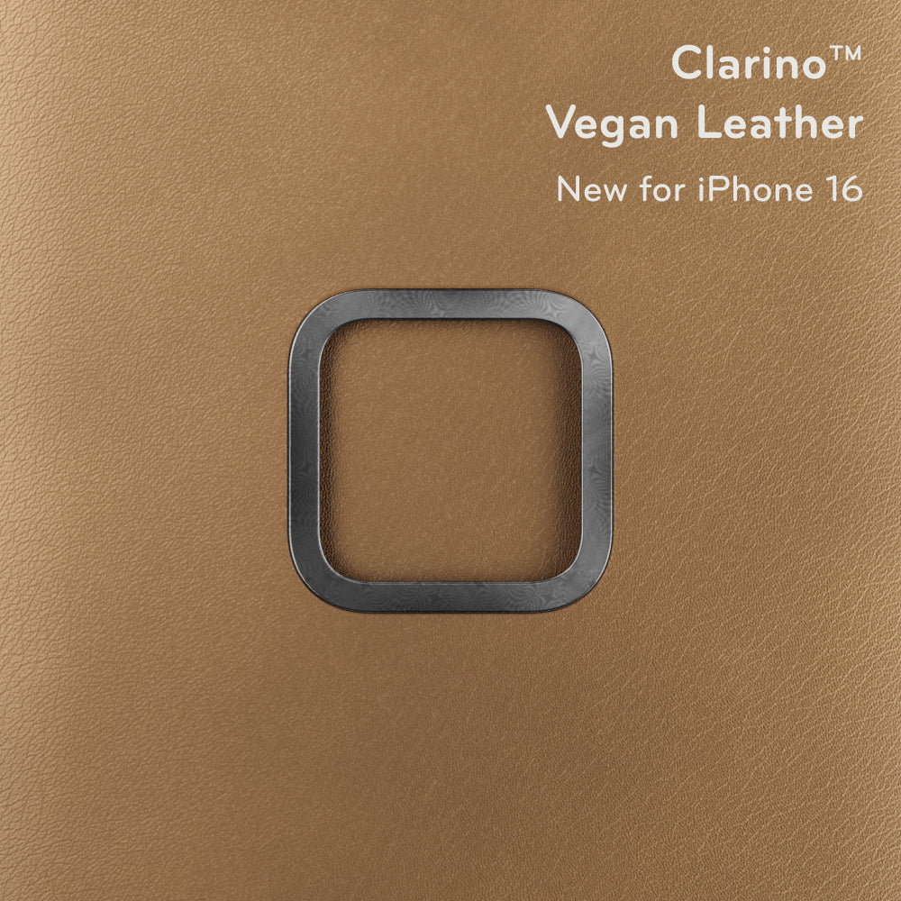 (image), Clarino Vegan leather material in color tan, M-MC-BV-BR-1