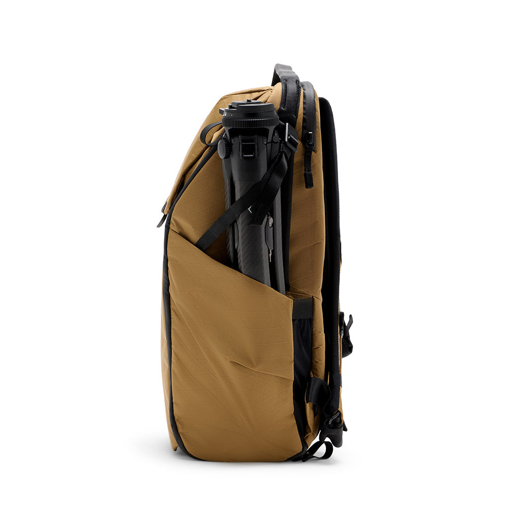 (image), Coyote 30 Liters Everyday Backpack with tripod in side pocket, BEDB-30-CY-3, coyote