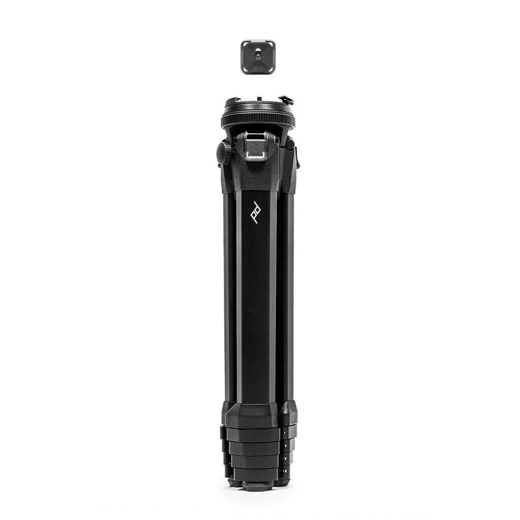 (image), Aluminum Travel Tripod with the standard plate, TT-CB-5-150-AL-1, aluminum