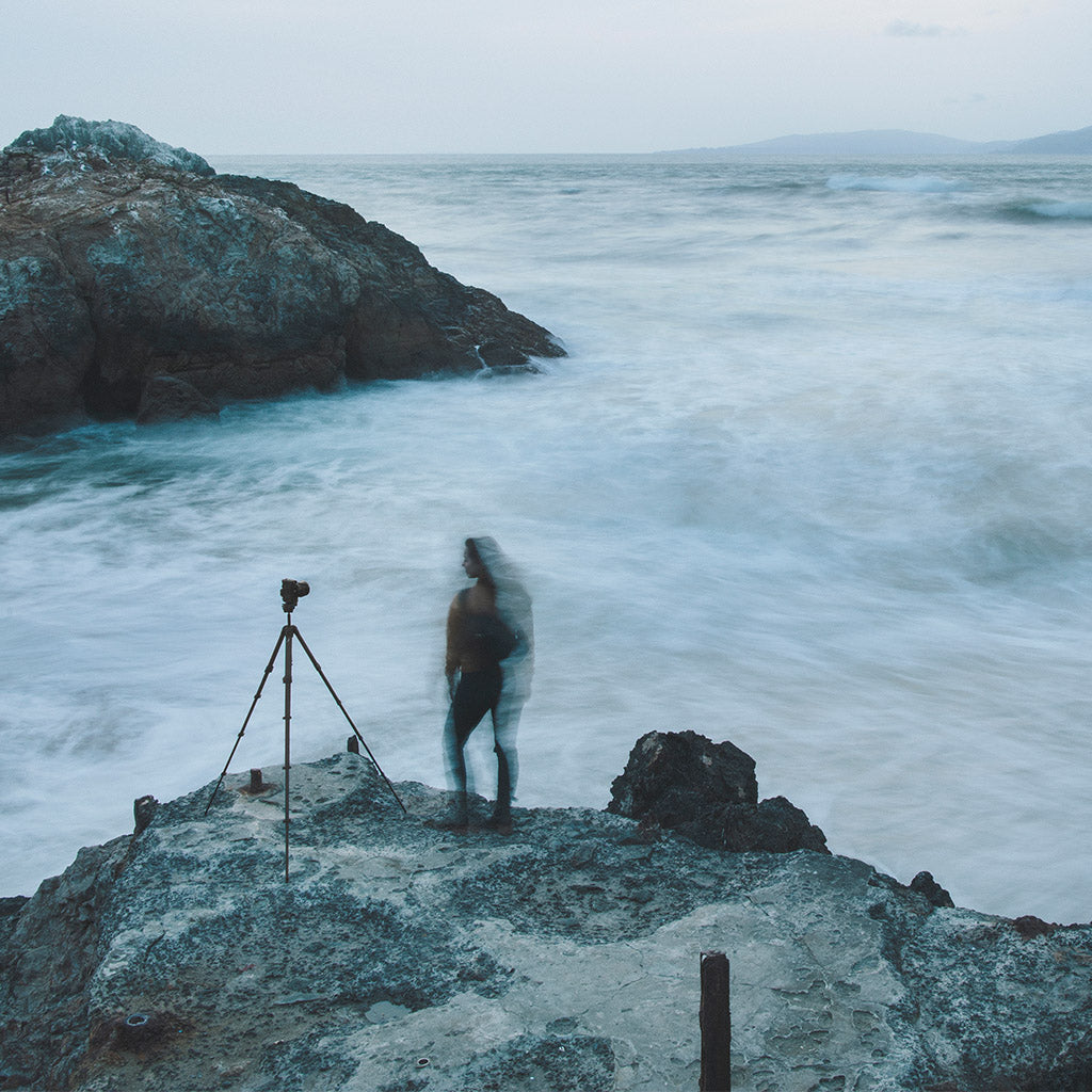 (image), Tripod setup at the beach, TT-CB-5-150-CF-1, c_fiber