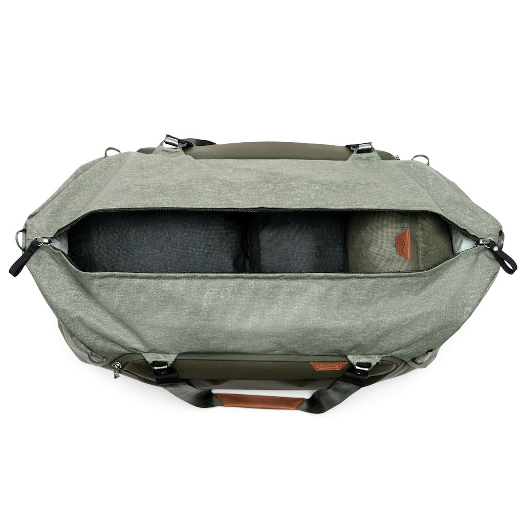 (image), inside of the bag with packing cubes and camera cube, BTRD-80-SG-1 , sage