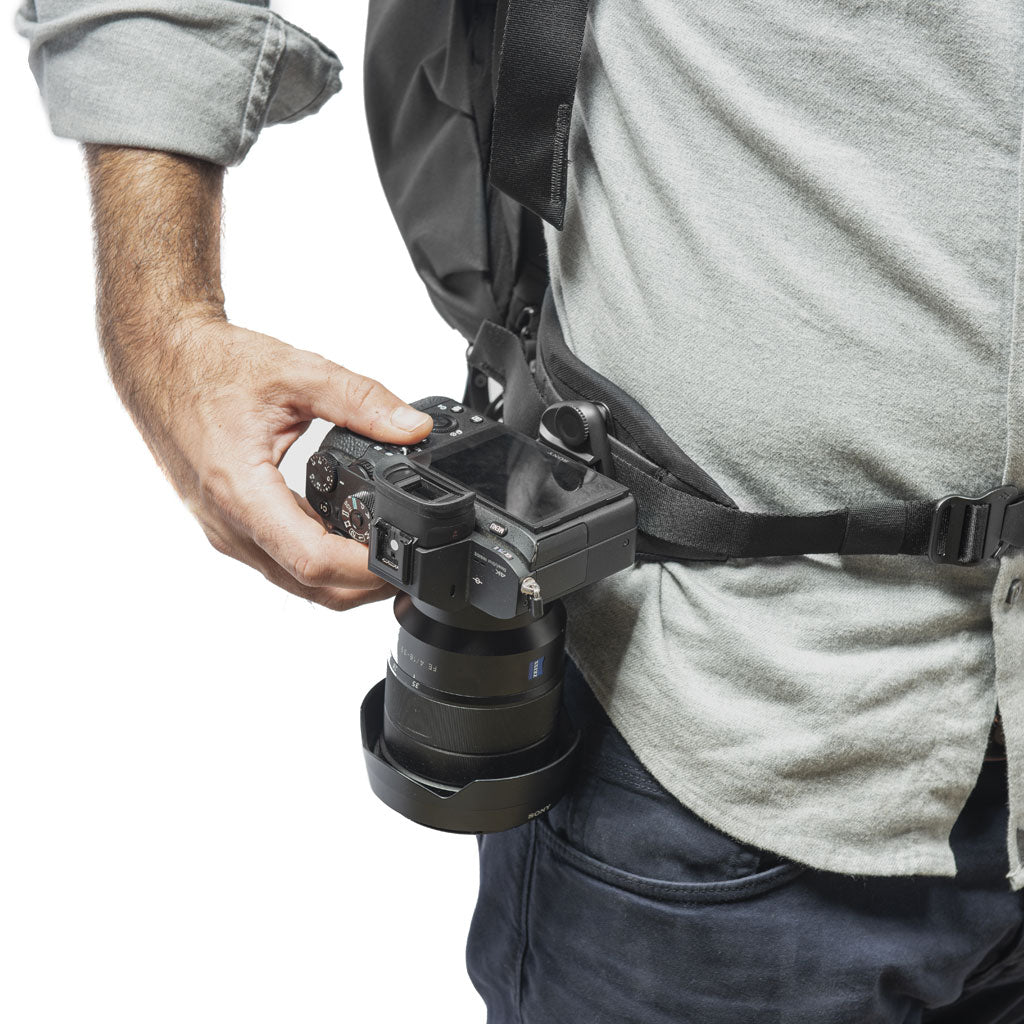 (image), Camera attached on the Black Hip Belt, BEDHB-52-BK-2