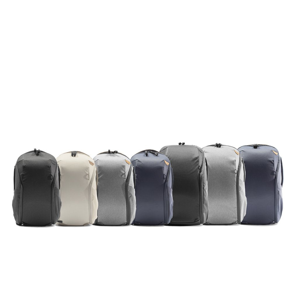 no-show, Family of Everyday Backpack zip in different color ways and sizes