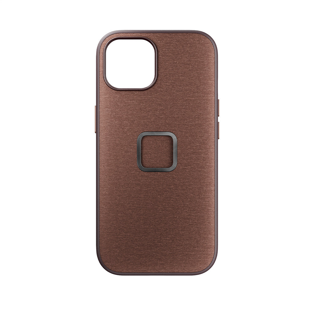 (image), A redwood colored Everyday case for iPhone 15 with magnetic lock, M-MC-BH-RD-1