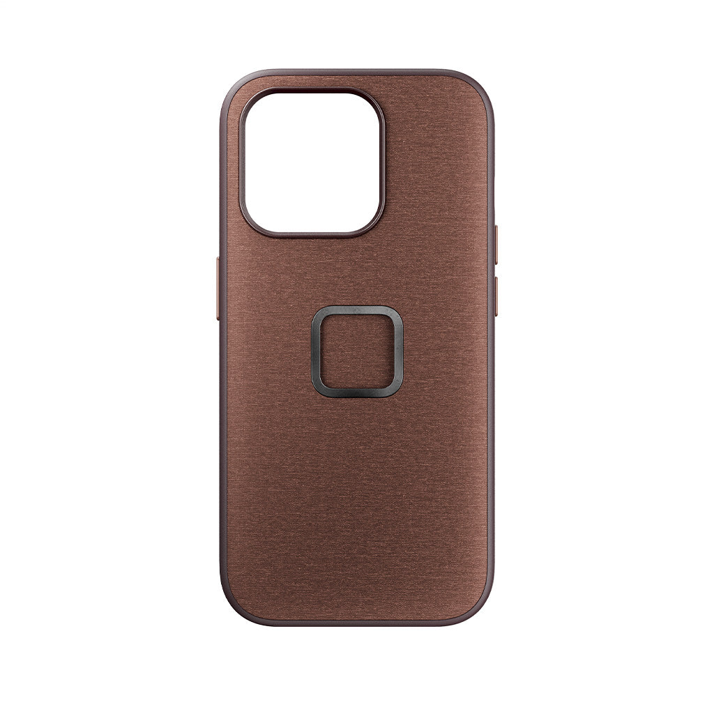 (image), A redwood colored Everyday case for iPhone 15 Pro with magnetic lock, M-MC-BK-RD-1