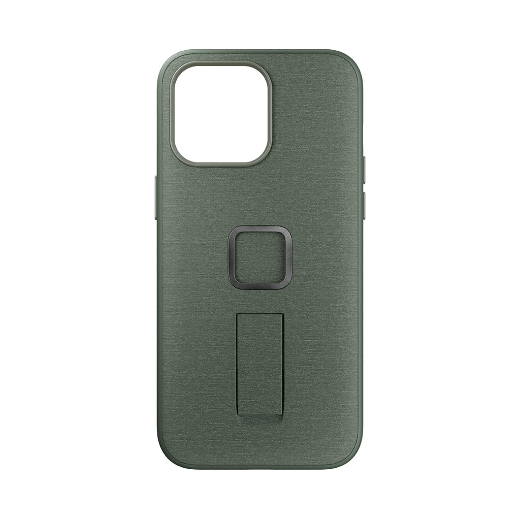 (image), A sage colored Everyday case for iPhone 15 ProMax with magnetic lock and finger loop, M-LC-BL-SG-1