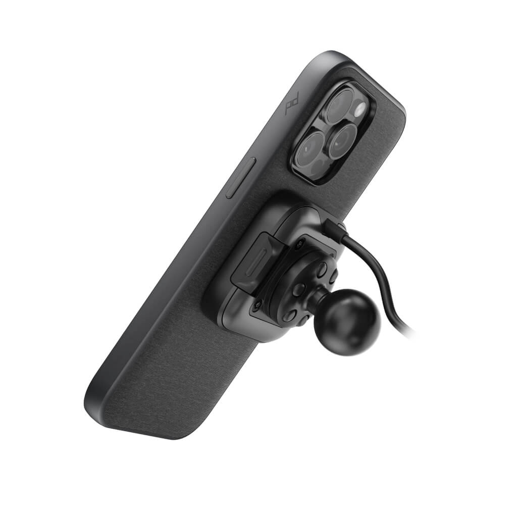 (image), 1inch Locking + Charging Ball Mount Adapter attached to mobile phone case, M-MM-AE-BK-1