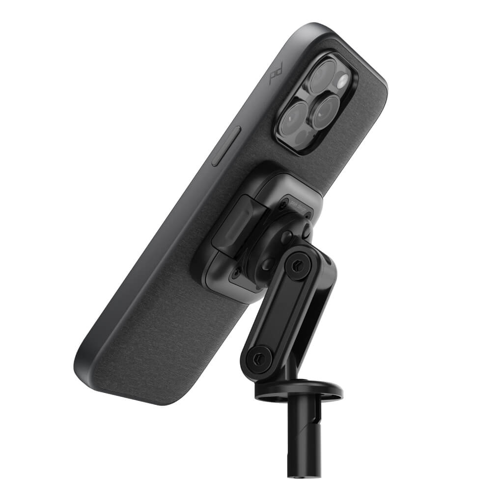 (image), Non charging stem mount attached to phone case, M-MM-AA-BK-1