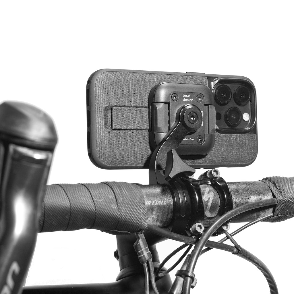 (image), Showing that you can attach a bike light / gopro onto the Out Front Bike Mount, M-BM-AA-BK-2