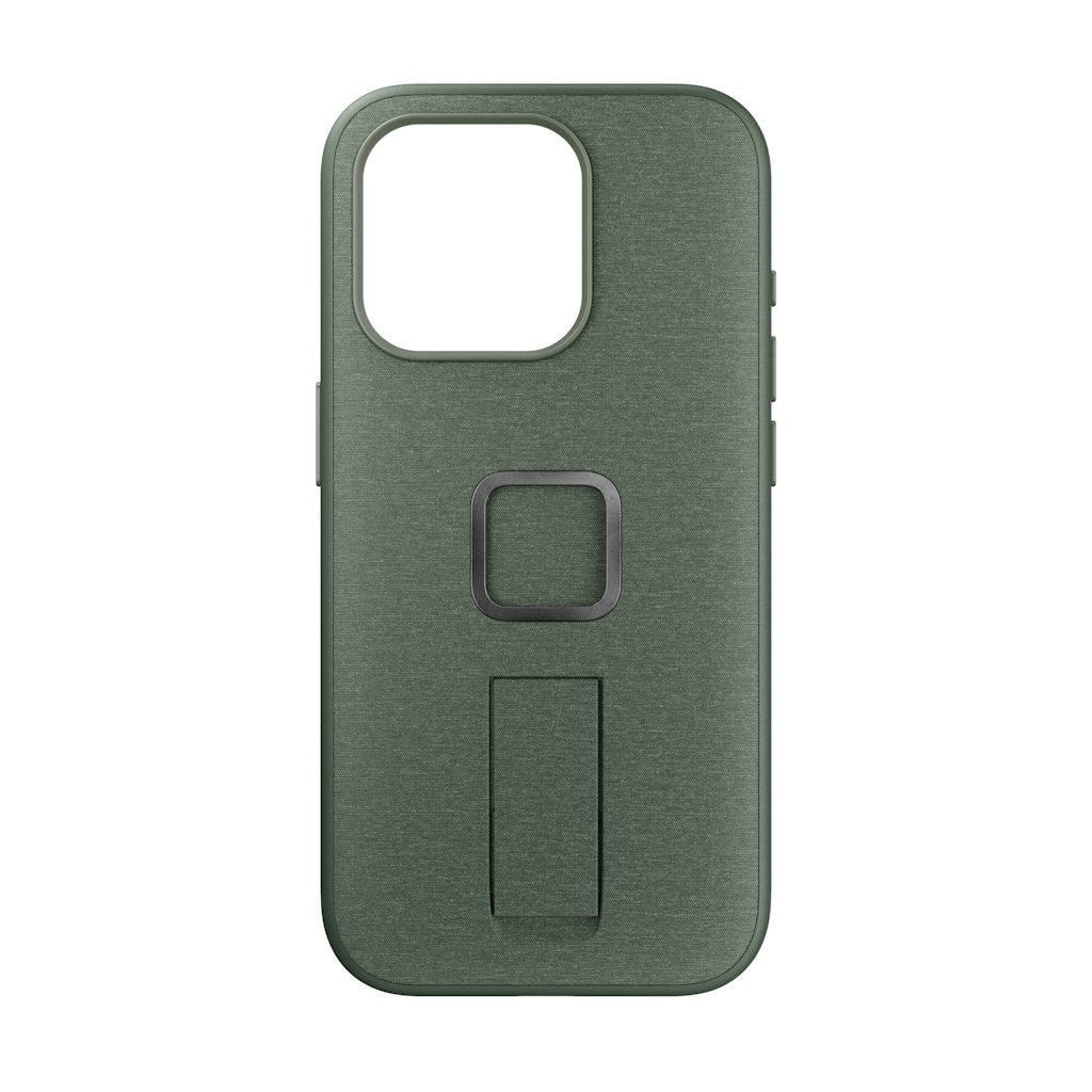 (image), A sage colored Everyday case for iPhone 15 ProMax with magnetic lock and finger loop, M-LC-BL-SG-2