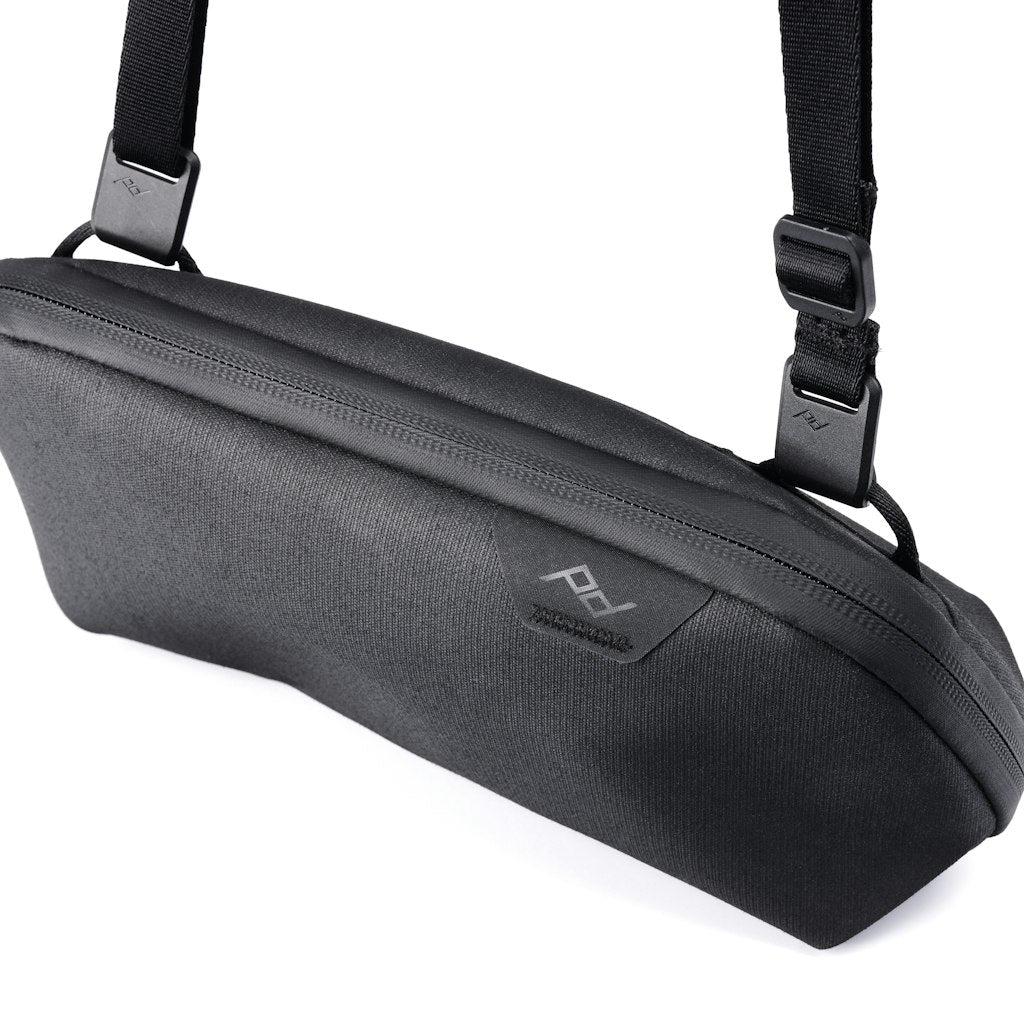 (image), small tech pouch topview with strap, BTP-S-BK-1