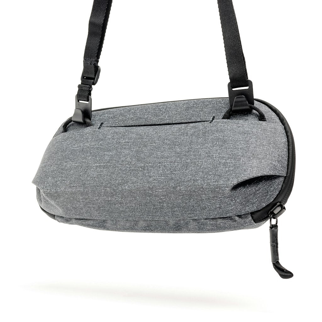 (image), charcoal small tech pouch with strap, BTP-S-CH-1