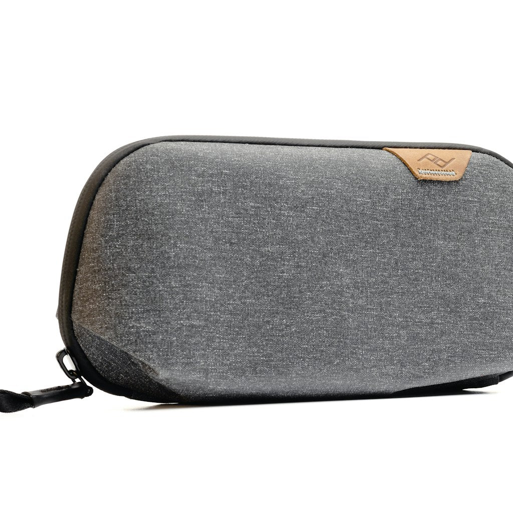 (image), charcoal small tech pouch closer look, BTP-S-CH-1