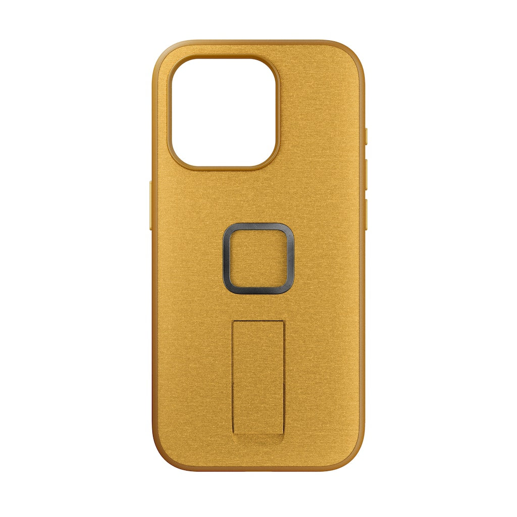 (image), A sun colored Everyday case for iPhone 15 ProMax with magnetic lock and finger loop, M-LC-BL-SN-2