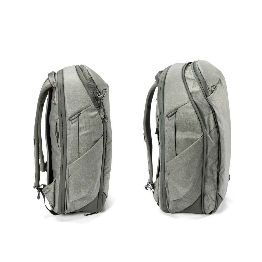 (image), Sage 30L Travel Backpack when expanded, BTR-30-SG-1