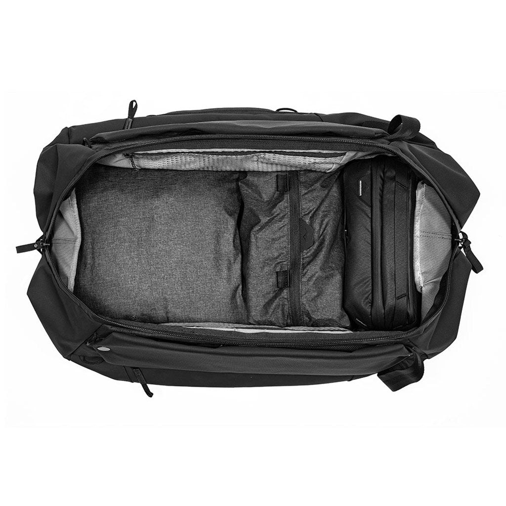 (image), DuffelPack with 2 Packing Cubes and 1 Camera cube on the inside, BTRDP-65-BK-1, black