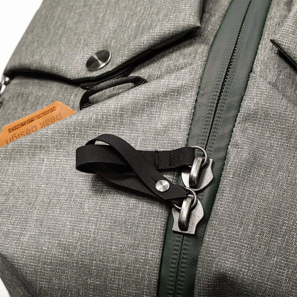 (image), Sage duffelpack with Interlocked zips using the hypalon zip strap, BTRDP-65-SG-1, sage